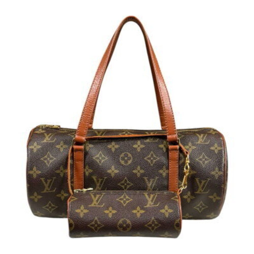 Louis Vuitton Papillon Monogram Handbag Canvas Brown